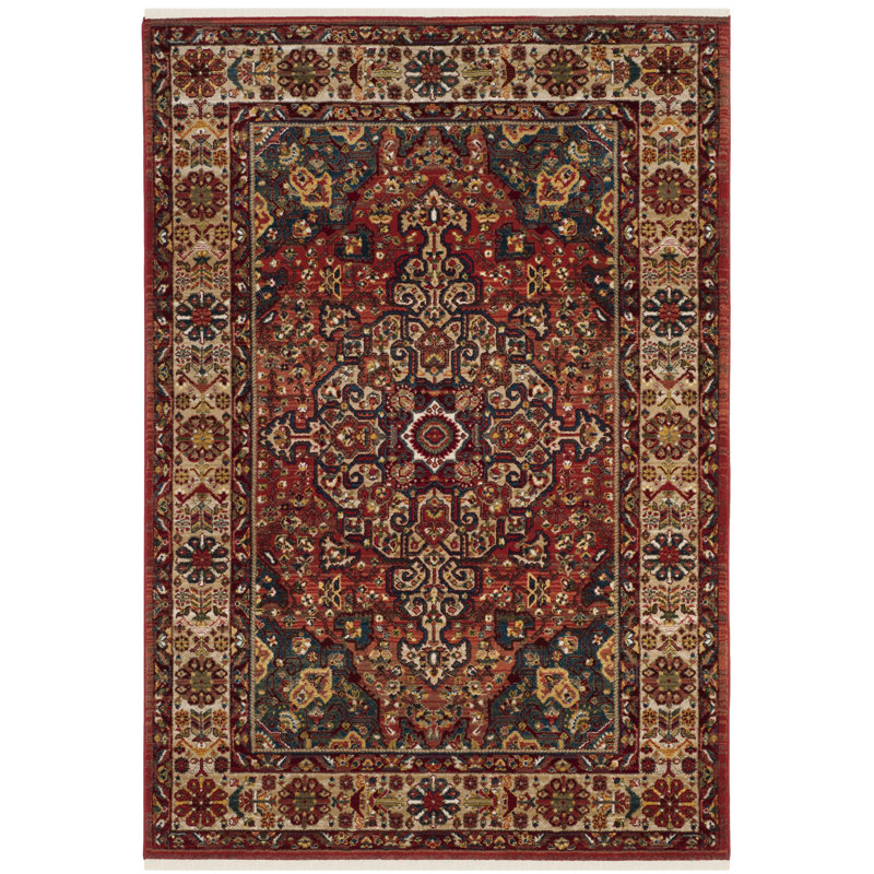 World Menagerie Kurtz Oriental Red Area Rug & Reviews Wayfair